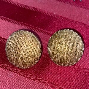 Vintage 80s Gold-Toned Clip On Earrings